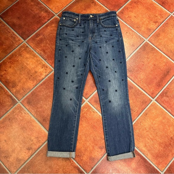 Madewell The High-Rise Slim Boyjean: Beaded Edition - Picture 4 of 13